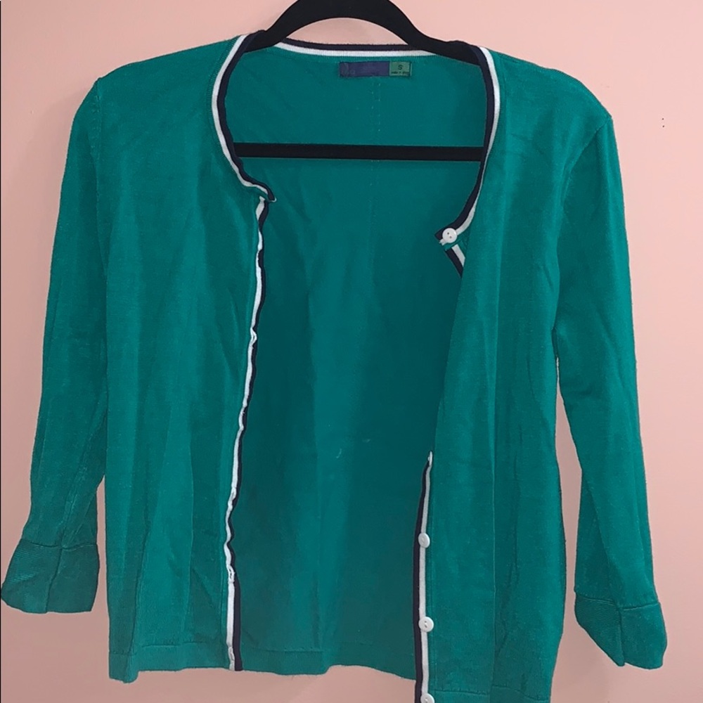 Ava Green Black and White strips